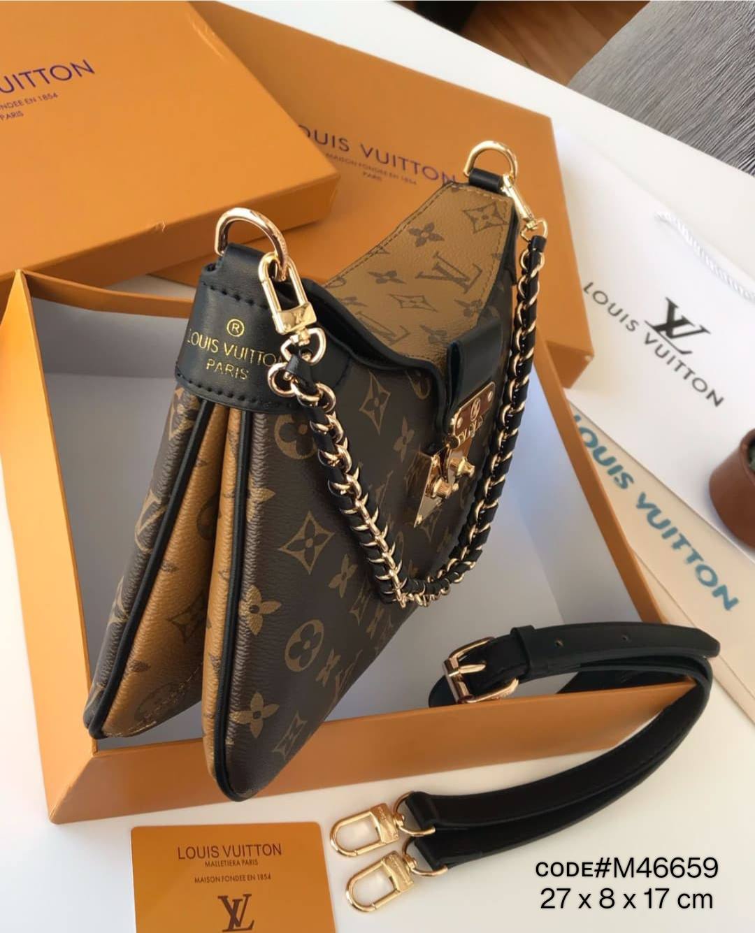 𝗟𝗢𝗨𝗜𝗦 𝗩𝗨𝗜𝗧𝗧𝗢𝗡
ᴛᴡɪɴɴʏ MM ᴍᴏɴᴏɢʀᴀᴍ
ɢᴏʟᴅ ʜᴀʀᴅᴡᴀʀᴇ
sʜᴏᴜʟᴅᴇʀ sʟɪɴɢ ʙᴀɢ
sɪᴢᴇ : 27 cm
ᴡɪᴛʜ BOX
115 dhs🇦🇪🇦🇪
ɢᴏᴏᴅ ǫᴜᴀʟɪᴛʏ ᴍᴀᴛᴇʀɪᴀʟ
Zain31
♥️♥️♥️
