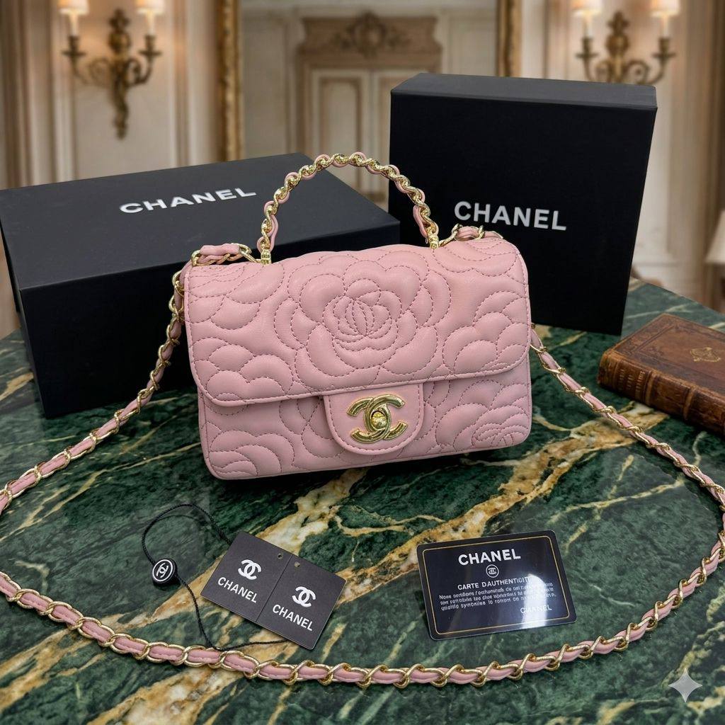 Chanel ᴛᴏᴘ ʜᴀɴᴅʟᴇ/ chain
ᴇᴍʙʀᴏɪᴅᴇᴅ ғᴏʟʟᴏᴡᴇʀ
ɢᴏʟᴅ ʜᴀʀᴅᴡᴀʀᴇ
ᴡɪᴛʜʙᴏx
🎁🎁🎁
ᴄᴀᴠɪᴀʀ
sɪᴢᴇ:20ᴄᴍ
95 dhs✅
Zain56
♥️♥️♥️