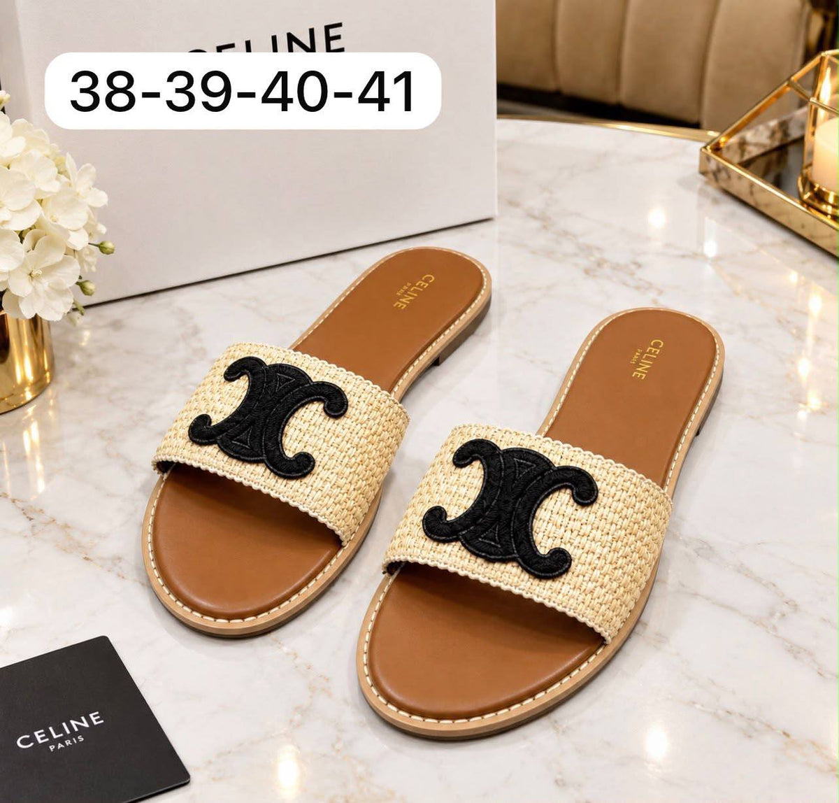 𝐑𝐄𝐒𝐓𝐎𝐂𝐊𝐒 😍😍😍
𝐂𝐄𝐋𝐈𝐍𝐄 𝐒𝐋𝐈𝐏𝐏𝐄𝐑𝐒
💯high quality
Size 36-37-38-39-40-41
95 dhs🇦🇪🇦🇪🇦🇪
Zain21
♥️♥️♥️