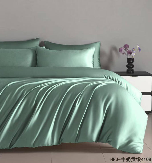 New collection Master 💥💥

 Bedsheets set 100 %

 Silk King size cover 

6pcs set 1 duvet cover 240220 1 fitted sheets 200200+30 4 pillowcases
 75*50
140 dhs
Zain99
♥️♥️♥️