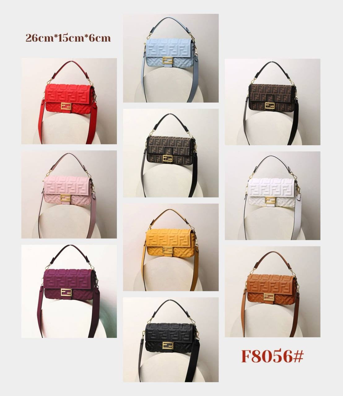 FENDI 

NEW CAME GOOD QUALITY 
WITH BOX 
🎁🎁🎁

100 dhs🇦🇪

SIZE: 26cm

Zain39
♥️♥️♥️