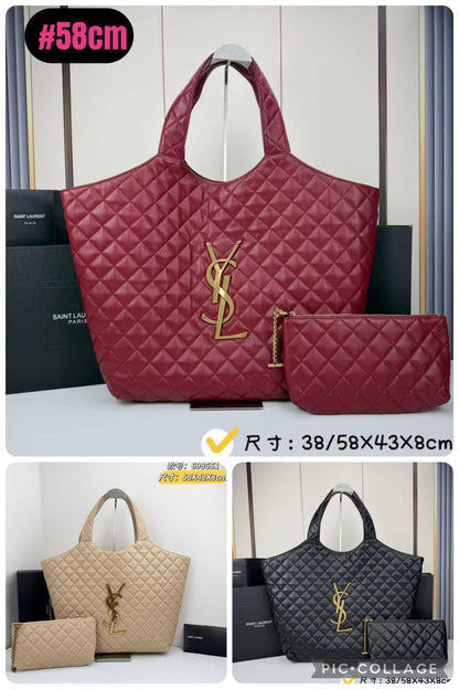 YSL 
ICARE in leather material 3 available premium quality 
300 dhs🇦🇪

#58cm

Zain228
♥️♥️♥️
