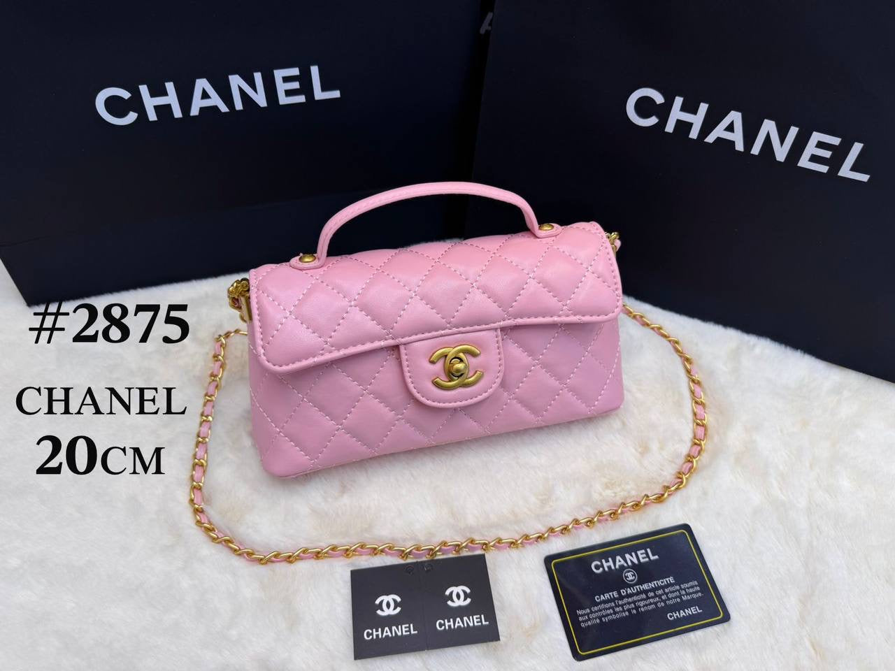 Chanel ᴛᴏᴘ ʜᴀɴᴅʟᴇ
ᴡɪᴛʜ ʙᴏx
🎁🎁🎁

ʟᴀᴍʙsᴋɪɴ ᴍᴀᴛᴇʀɪᴀʟ 

sɪᴢᴇ:20ᴄᴍ
90 dhs🇦🇪

Zain56
♥️♥️♥️