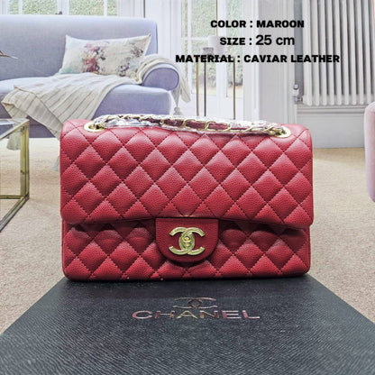 Chanel ᴄʟᴀssɪᴄ
ᴅᴏᴜʙʟᴇ ғʟᴀᴘ 
ᴄᴀᴠɪᴀʀ,ʟᴀᴍʙsᴋɪɴ,ɢʟᴏssʏ
 ʟᴇᴀᴛʜᴇʀ ᴍᴀᴛᴇʀɪᴀʟ
sɪᴢᴇ : 25 cm
ᴡɪᴛʜ BOX
🎁🎁🎁

95 dhs🇦🇪

Zain31
♥️♥️♥️