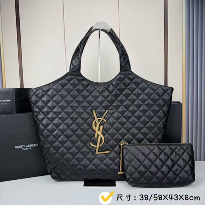 YSL 
ICARE in leather material 3 available premium quality 
300 dhs🇦🇪

#58cm

Zain228
♥️♥️♥️