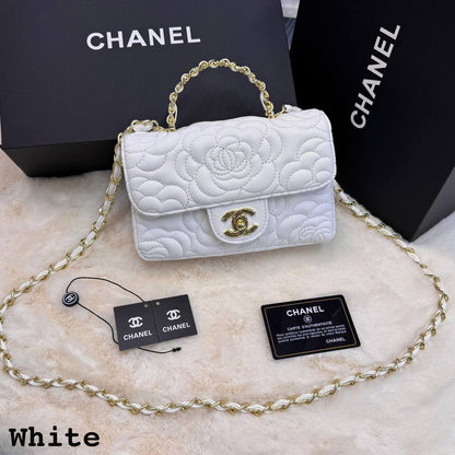 Chanel ᴛᴏᴘ ʜᴀɴᴅʟᴇ/ chain
ᴇᴍʙʀᴏɪᴅᴇᴅ ғᴏʟʟᴏᴡᴇʀ 
ɢᴏʟᴅ ʜᴀʀᴅᴡᴀʀᴇ 

ᴡɪᴛʜʙᴏx
🎁🎁🎁

ᴄᴀᴠɪᴀʀ 
sɪᴢᴇ:20ᴄᴍ
105 dhs🇦🇪

Zain56
♥️♥️♥️