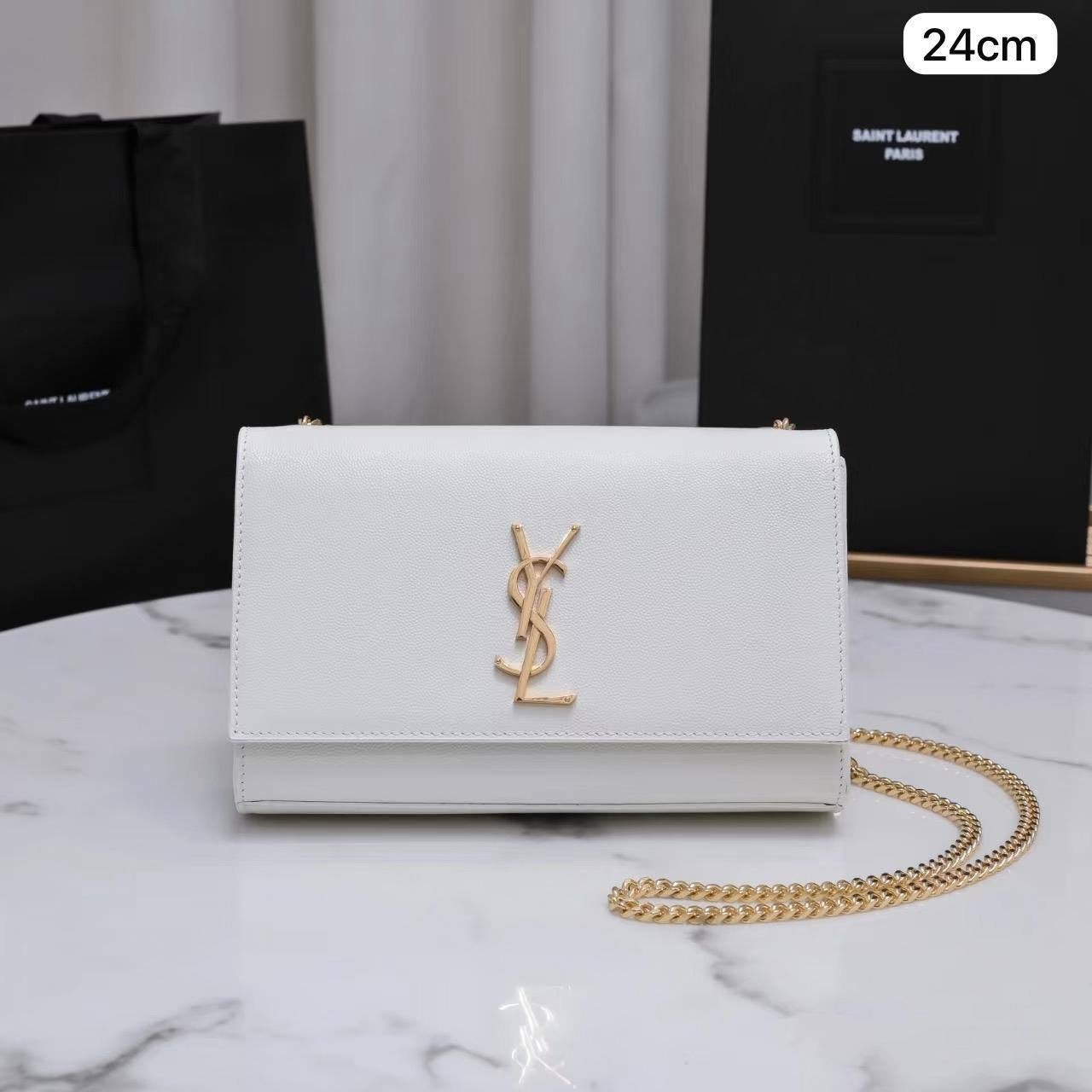 Ysl Kate
Size : 24 * 14.5 * 5.5  cm
95 dhs🇦🇪

with box 🎁

Zain115
♥️♥️♥️