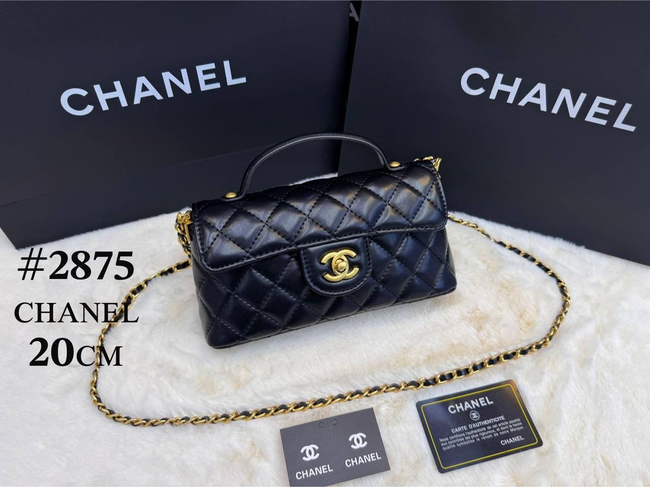 Chanel ᴛᴏᴘ ʜᴀɴᴅʟᴇ
ᴡɪᴛʜ ʙᴏx
🎁🎁🎁

ʟᴀᴍʙsᴋɪɴ ᴍᴀᴛᴇʀɪᴀʟ 

sɪᴢᴇ:20ᴄᴍ
90 dhs🇦🇪

Zain56
♥️♥️♥️