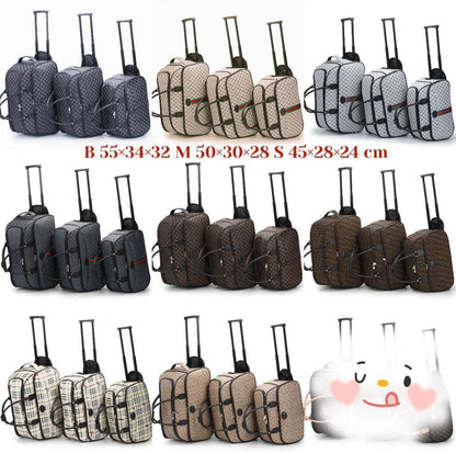 Trolley bag 3 in 1 new came good quality, 
big size 120 dhs🇦🇪
medium  size 105 dhs🇦🇪
small size 90 dhs🇦🇪
If one set only 240 dhs🇦🇪

Trolley bag 3 in 1 new came good quality, 
big size 120 dhs🇦🇪
medium  size 105 dhs🇦🇪
small size 90 dhs🇦🇪
If o