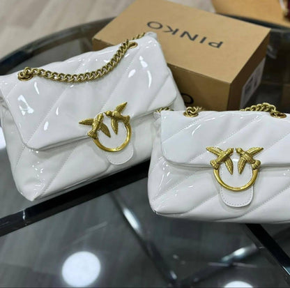 PINKO 
GOOD QUALITY 💯
2 SIZING 
20 CM AND 25 CM 
95 dhs🇦🇪
WITH BOX
🎁🎁🎁

Zain28
♥️♥️♥️