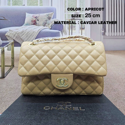 Chanel ᴄʟᴀssɪᴄ
ᴅᴏᴜʙʟᴇ ғʟᴀᴘ 
ᴄᴀᴠɪᴀʀ,ʟᴀᴍʙsᴋɪɴ,ɢʟᴏssʏ
 ʟᴇᴀᴛʜᴇʀ ᴍᴀᴛᴇʀɪᴀʟ
sɪᴢᴇ : 25 cm
ᴡɪᴛʜ BOX
🎁🎁🎁

95 dhs🇦🇪

Zain31
♥️♥️♥️