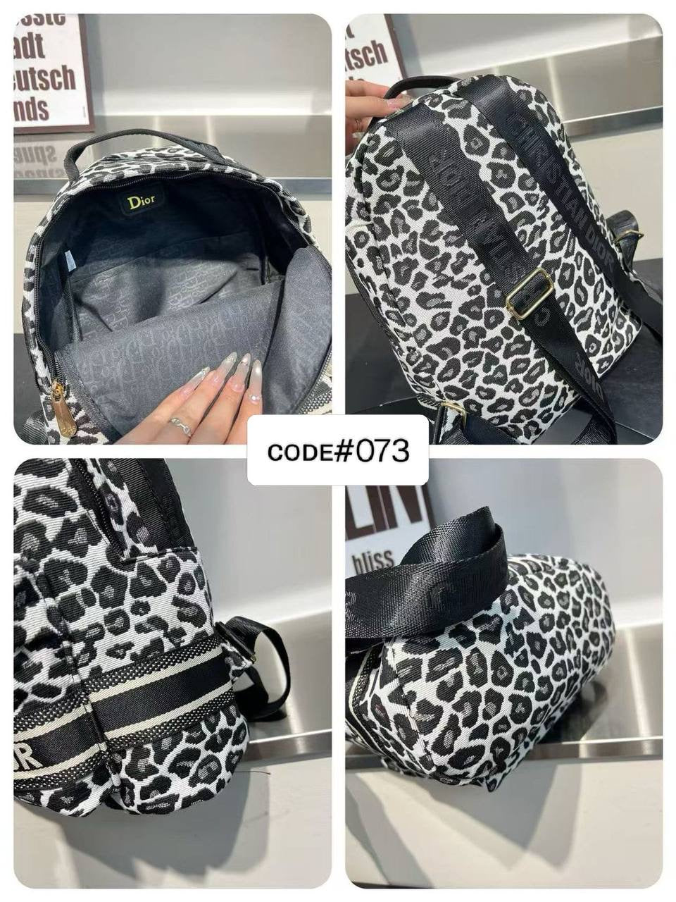 CHRISTIAN DIOR ✦ FENDI
ᴄʟᴀssɪᴄ ᴘʀɪɴᴛ ʟᴏɢᴏ
BAGPACK / KNAPSACK
sɪᴢᴇ: 30 cm

75 dhs🇦🇪

Zain31
♥️♥️♥️