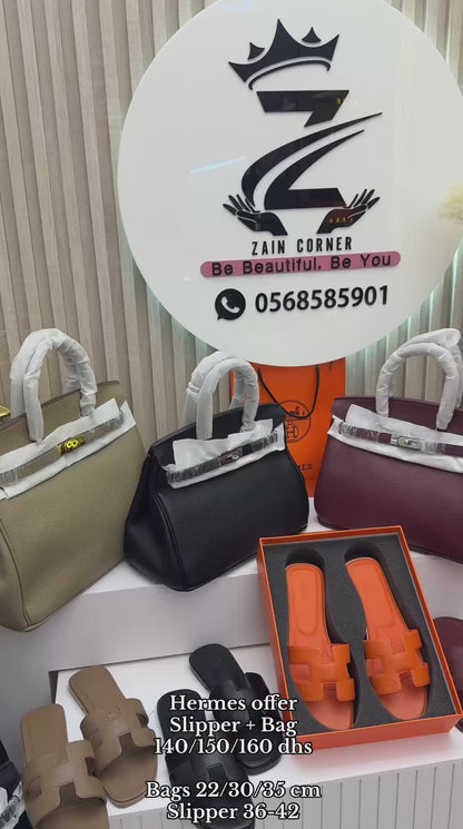 Hermes offer
Hermes oran Slippers 
Size 36-37-38-39-40-41
Bags
Hermes Brikin Bag
Size 22 CM  + Slipper 140 dhs🇦🇪 
Size 30 CM + Slipper 150 dhs🇦🇪
Size 35 CM + Slipper 160 dhs🇦🇪




اطلبوه من الوتس المثبت في الأعلى👆🏻👆🏻

تواصلو معنا 👈🏻 Zain 
For