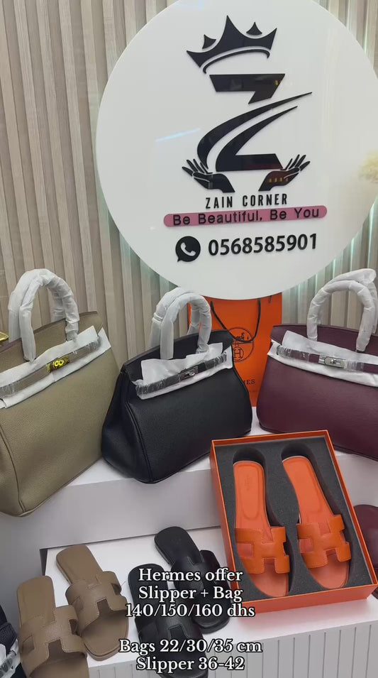 Hermes offer
Hermes oran Slippers 
Size 36-37-38-39-40-41
Bags
Hermes Brikin Bag
Size 22 CM  + Slipper 140 dhs🇦🇪 
Size 30 CM + Slipper 150 dhs🇦🇪
Size 35 CM + Slipper 160 dhs🇦🇪




اطلبوه من الوتس المثبت في الأعلى👆🏻👆🏻

تواصلو معنا 👈🏻 Zain 
For