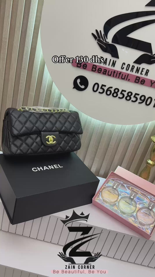 Offer 🎁 
130 dhs

Chanel bag with box
Perfume box

Zaincornerstore

اطلبوها من الوتس المثبت في الأعلى👆🏻👆🏻

تواصلو معنا 👈🏻 Zain 
For order WhatsApp pinned 👆🏻

♥️♥️♥️
