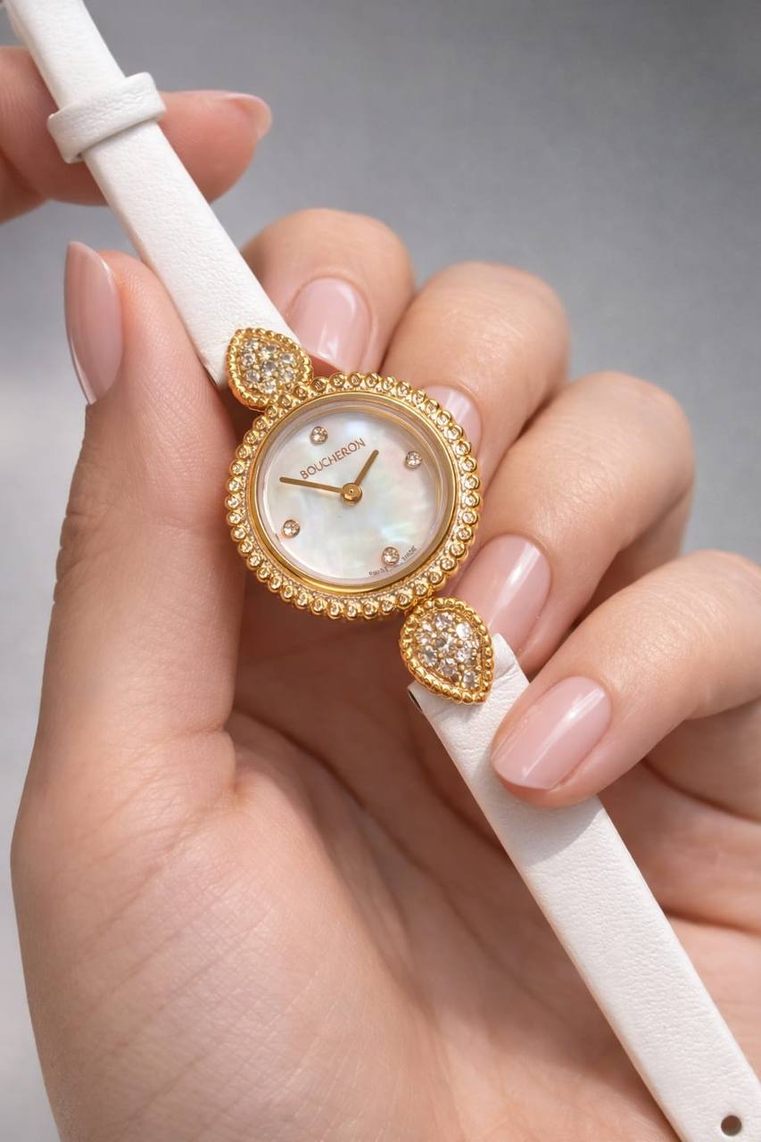 Boucheron watch 
for ladies good quality 
260 dhs👑

Zain59
♥️♥️♥️