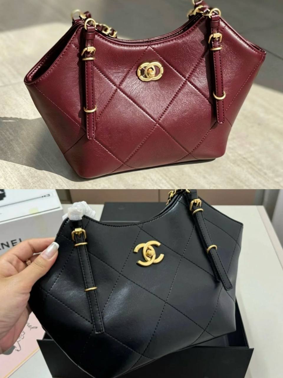 Chanel
90 dhs✅
Good-quality 
Size：28CM

Zain35
♥️♥️♥️