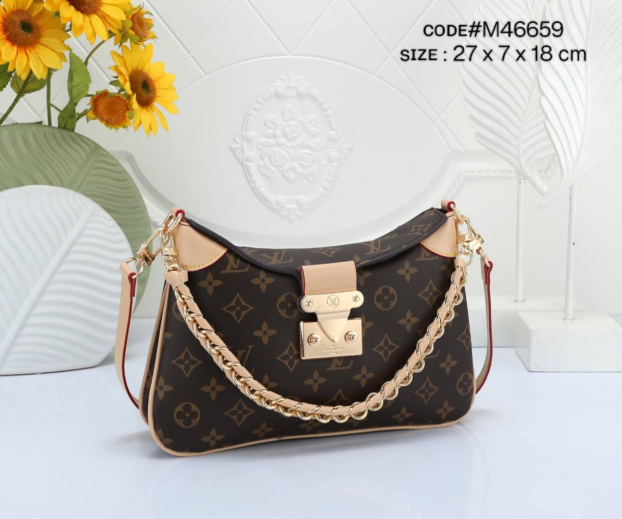 LV
ᴛᴡɪɴɴʏ MM ᴍᴏɴᴏɢʀᴀᴍ
ɢᴏʟᴅ ʜᴀʀᴅᴡᴀʀᴇ
sʜᴏᴜʟᴅᴇʀ sʟɪɴɢ ʙᴀɢ
sɪᴢᴇ : 27 cm

ᴡɪᴛʜ BOX
🎁🎁🎁

115 dhs✅

Zain31
♥️♥️♥️