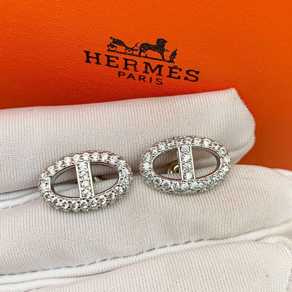 Hermes Set 🍁
Necklace 
Earrings 
Bracelet 

Master quality 🌺
140 dhs🪙
normal box 📦

Zain48
