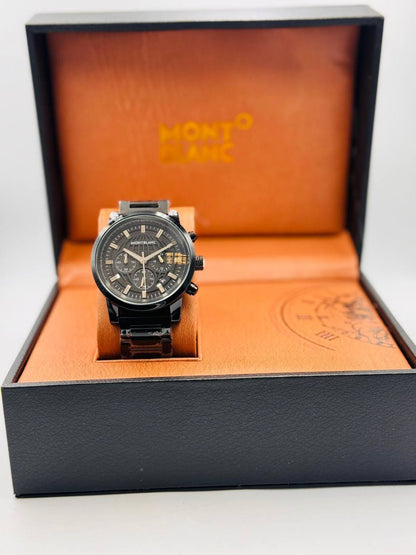 Mont blanc Men
*Chronograph working*🔥
*Offer price 
65 dhs🪙
Limit Stock

Zain08
♥️♥️♥️