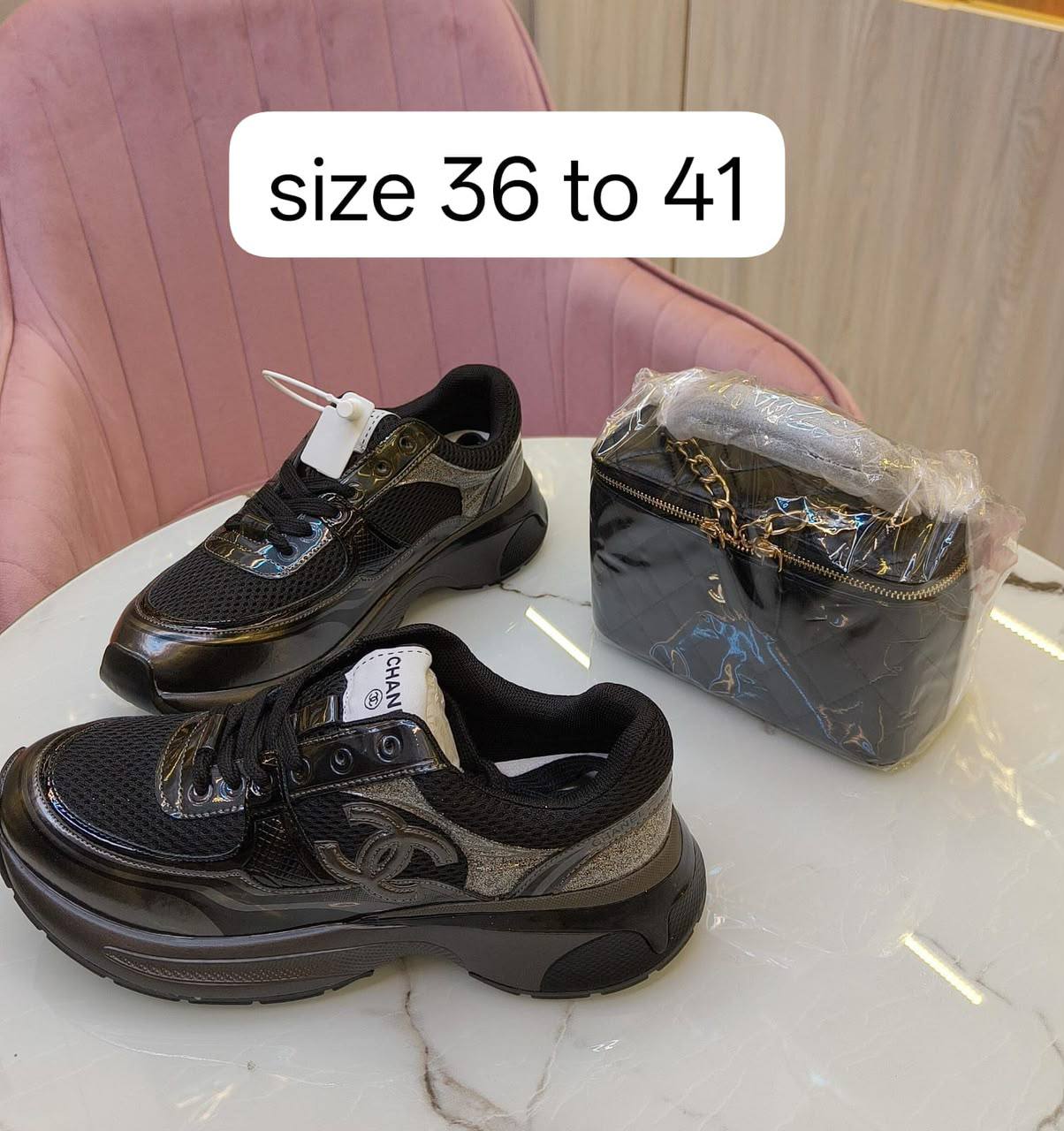 Chanel 

Size 36 to 41 

170 dhs🇦🇪🇦🇪🇦🇪

Zain103
♥️♥️♥️