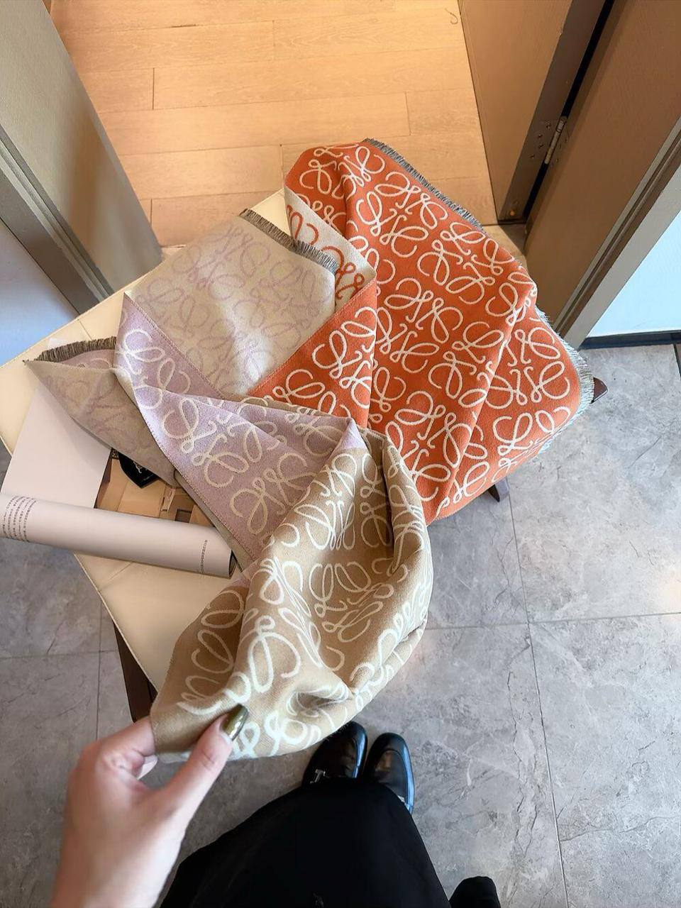 Winter scarf 
45 dhs🪙🌨️

Zain93
♥️♥️♥️