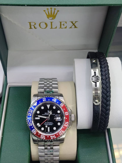 Rolex automatic 
for mens with bracelet
240 dhs✅

Zain25
♥️♥️♥️