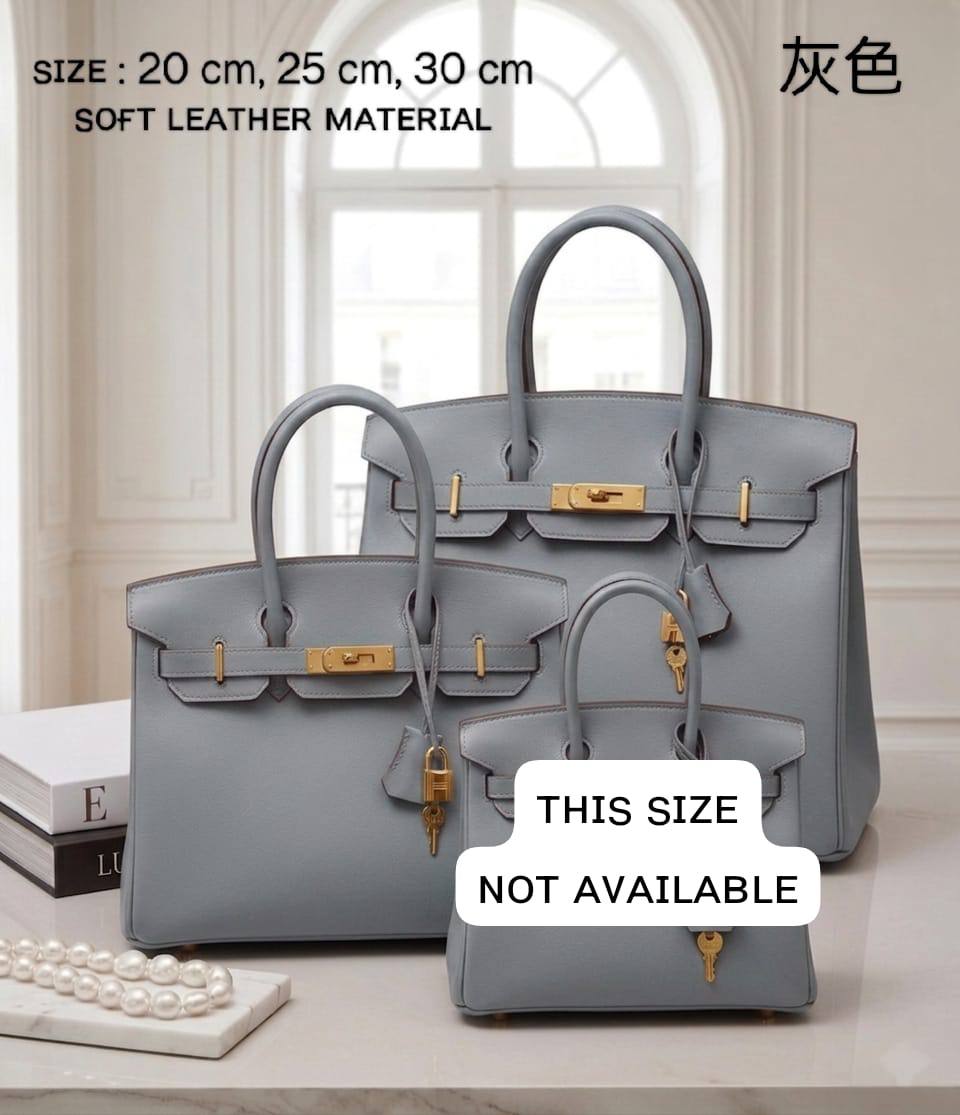 HERMES ʙɪʀᴋɪɴ
sᴏғᴛ ʟᴇᴀᴛʜᴇʀ ᴍᴀᴛᴇʀɪᴀʟ
ɢᴏʟᴅ ʜᴀʀᴅᴡᴀʀᴇ
ᴡɪᴛʜ ʟᴏɴɢ ʙᴇʟᴛ sᴛʀᴀᴘ

sɪᴢᴇ 20 ᴄm Pʀɪᴄᴇ : *100 ᴅʜs* 

sɪᴢᴇ 25 cm Pʀɪᴄᴇ : *110 ᴅʜs* 

sɪᴢᴇ 30 cm Price : *120 ᴅʜs*

Zain31
♥️♥️♥️