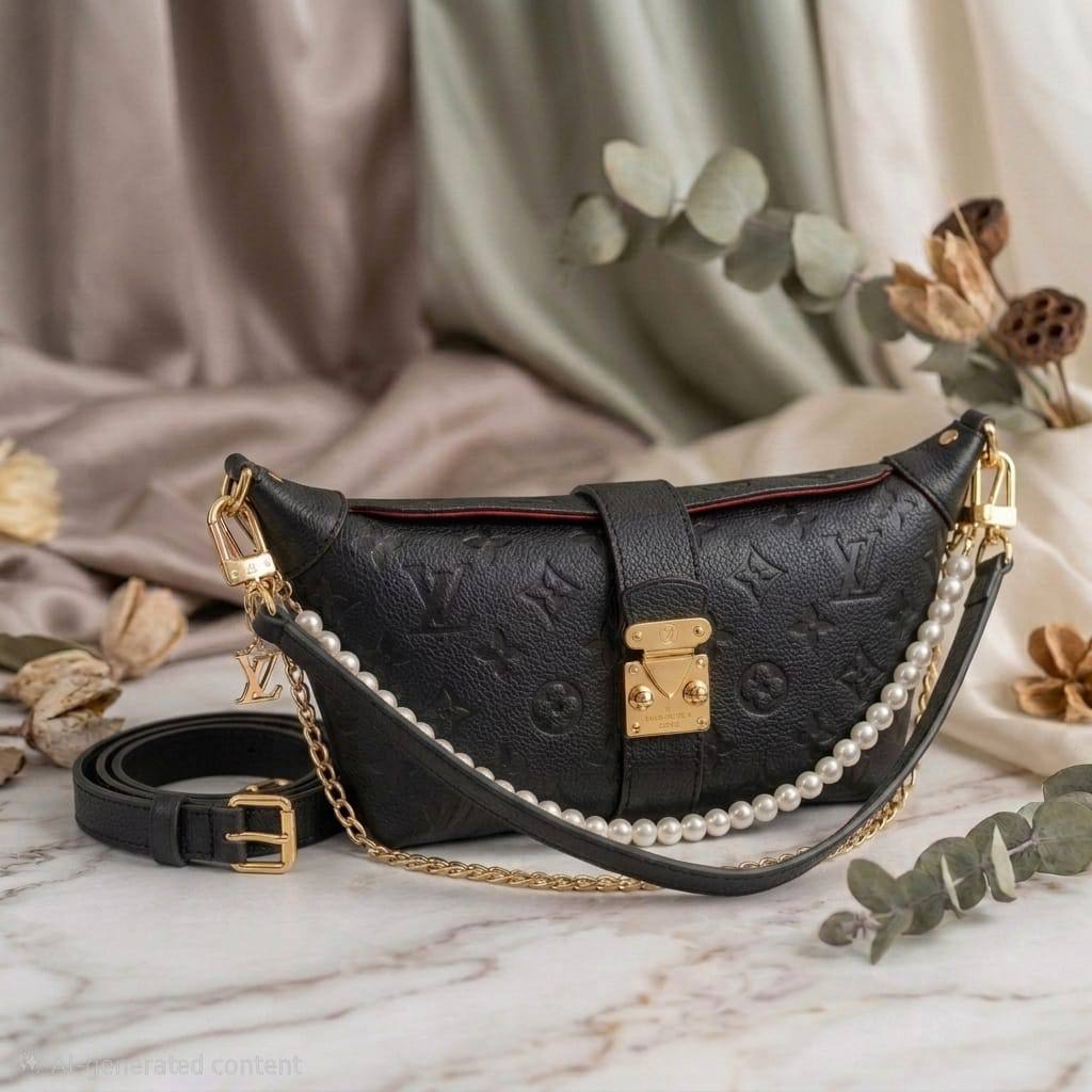 LOUIS VUITTON
Pochette Mia Handbag
Monogram canvas & embossed
With S- lock and leather trim
Gold hardware
Size: 22 cm
With BOX

 Wʜᴏʟᴇsᴀʟᴇ Pʀɪᴄᴇ : 110 ᴅʜs
Zain239
♥️♥️♥️