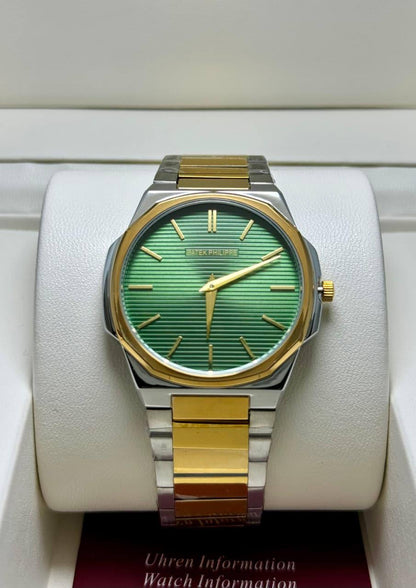 PATEK PHILIPPE SLIM MEN
*GOOD QUALITY*
*WEIGHT LESS CHAIN*
120 dhs🗽
*BATTERY*

Zain29