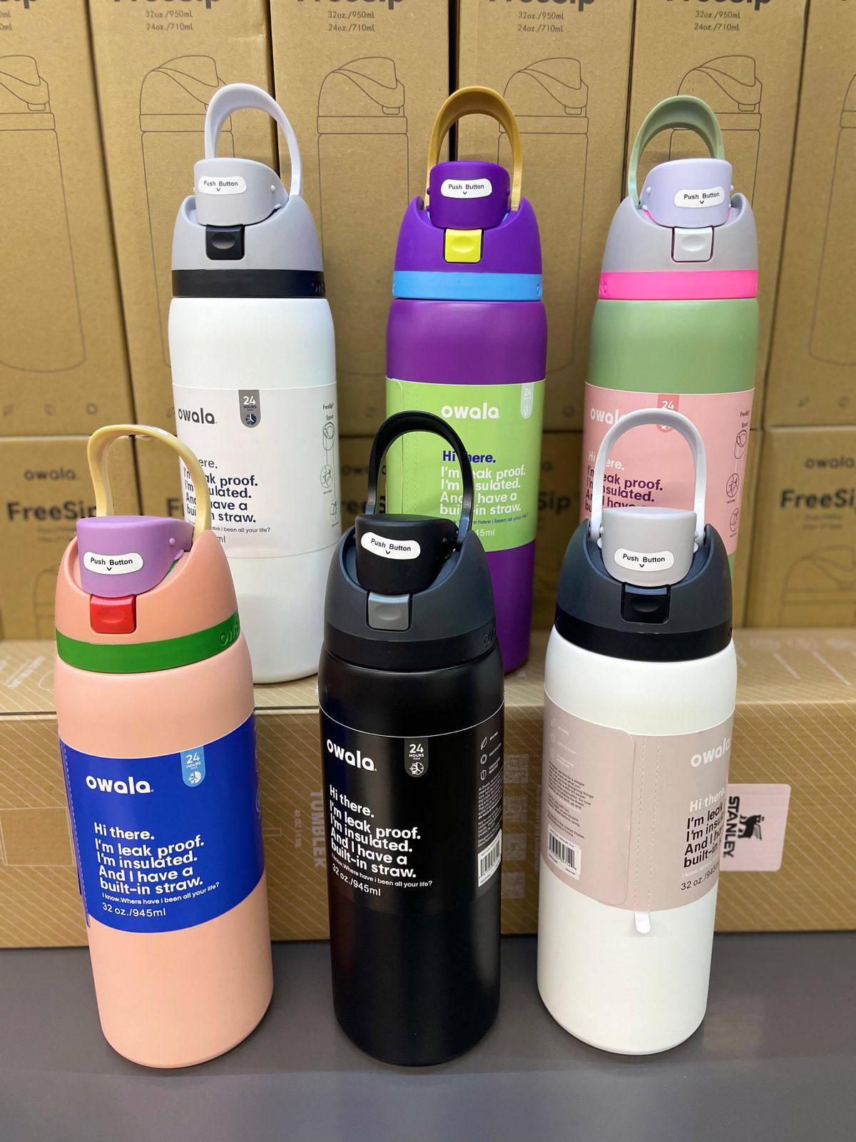 OWALA
 WATER Bottle 
65 dhs❣️
   32 oz & 24 oz  😍

Zain88
♥️♥️♥️