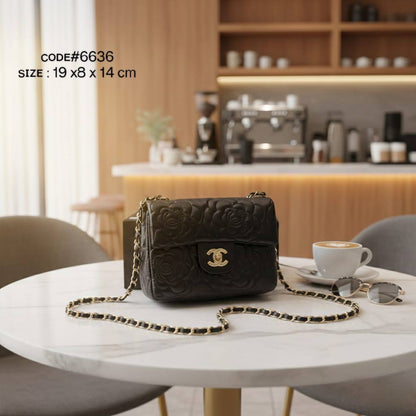 CHANEL ᴄᴀᴍɪʟʟɪᴀ
ᴇᴍʙʀᴏɪᴅᴇʀʏ ᴅᴇsɪɢɴ
ғʟᴀᴘ ᴍɪɴɪ ʙᴀɢ
ʟᴀᴍʙsᴋɪɴ ʟᴇᴀᴛʜᴇʀ ᴍᴀᴛᴇʀɪᴀʟ
ɢᴏʟᴅ ᴄʜᴀɪɴ ʜᴀʀᴅᴡᴀʀᴇ
sɪᴢᴇ : 19 cm
ᴡɪᴛʜ BOX
🎁🎁🎁

70 dhs🪙💚

Zain31
♥️♥️♥️