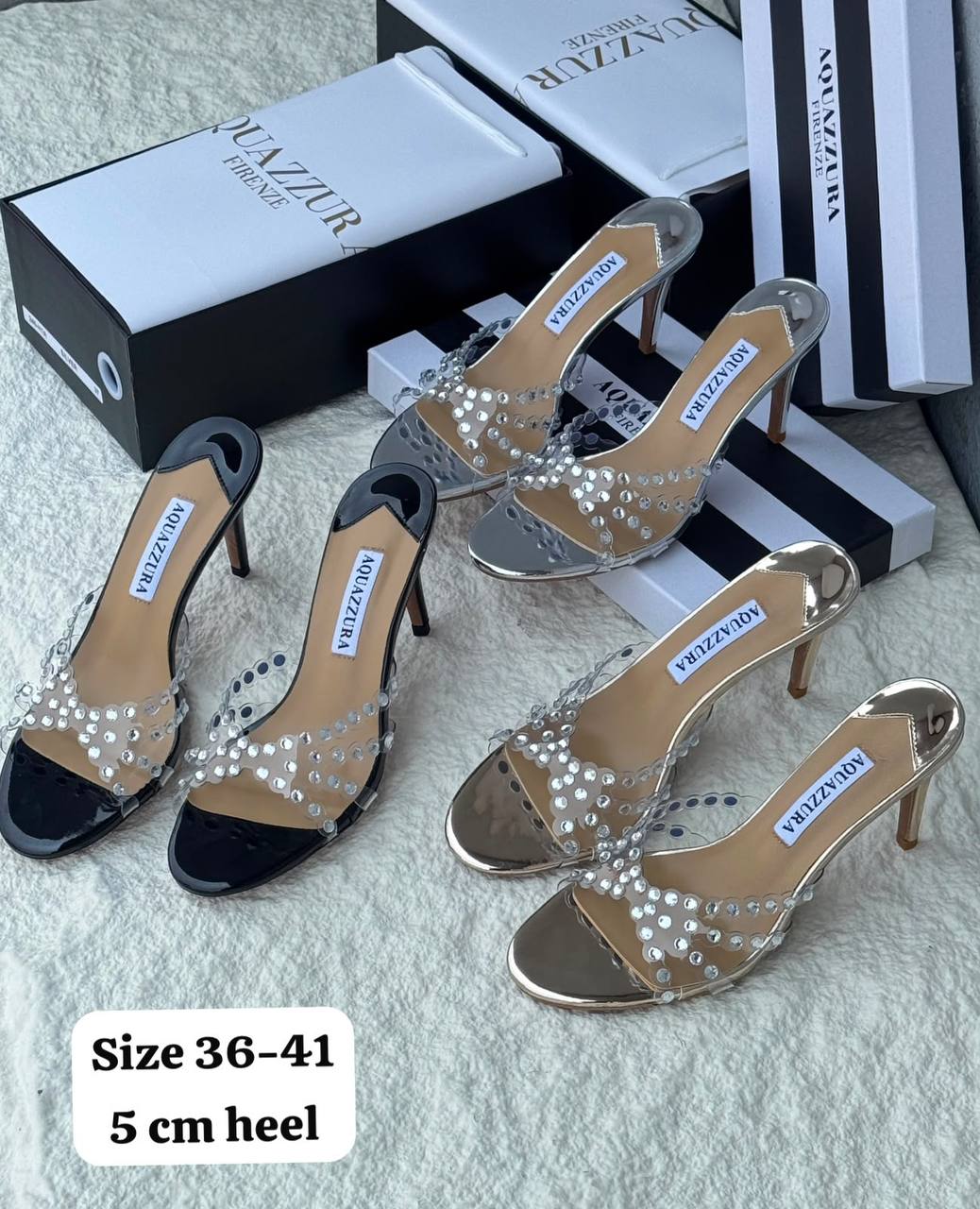 AQUAZZURA 
Size  36-41
120 dhs🇦🇪🇦🇪

Zain21
♥️♥️♥️