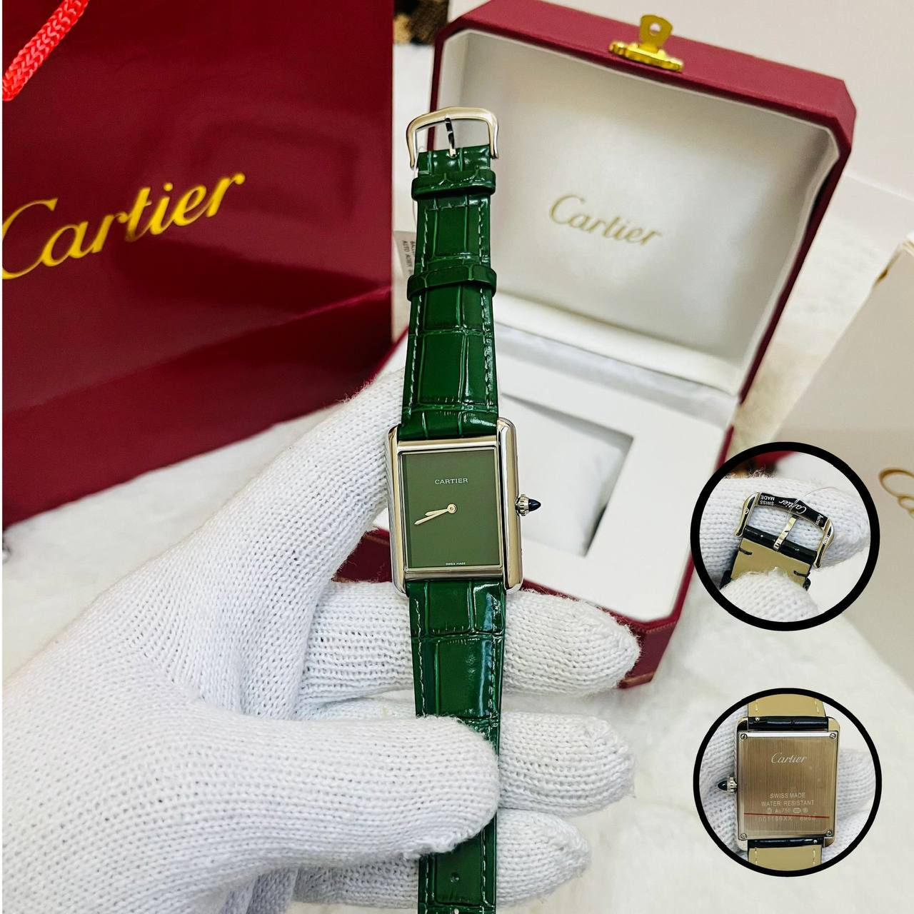 Cartier tank
220 dhs🪙💕
*Battery*
*Good quality*

Zain29
♥️♥️♥️
