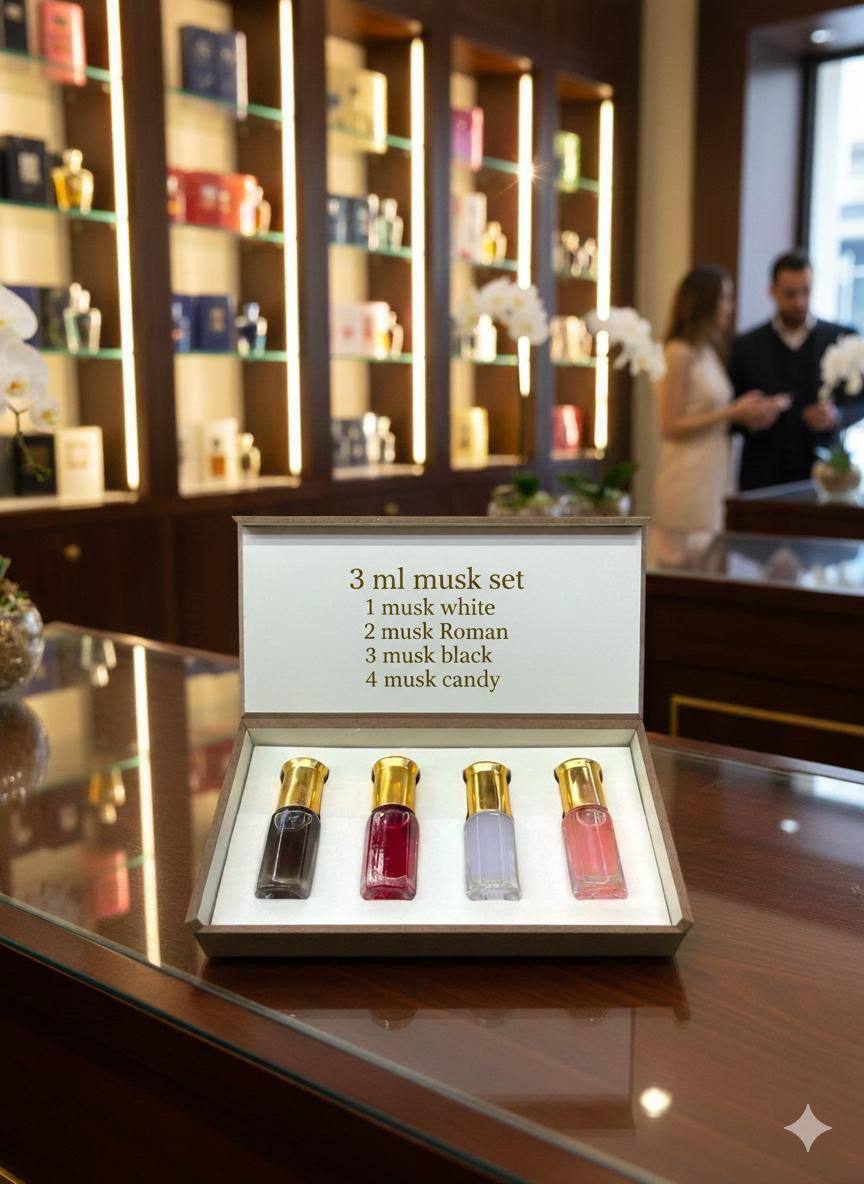 musk set

4 kind of musk

3 ml collection 
40 dhs🇦🇪🇦🇪

Zain60
♥️♥️♥️