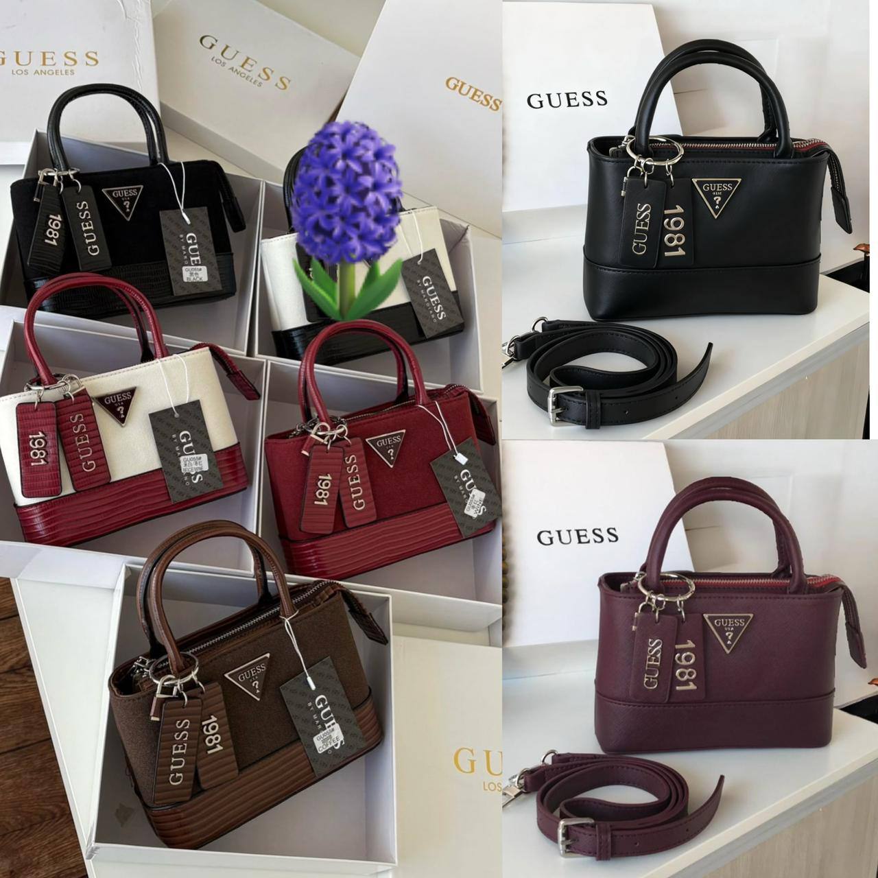 Guess
100 dhs✅
size：22cm

Good-quality 

with box
🎁🎁🎁

Zain35
♥️♥️♥️
