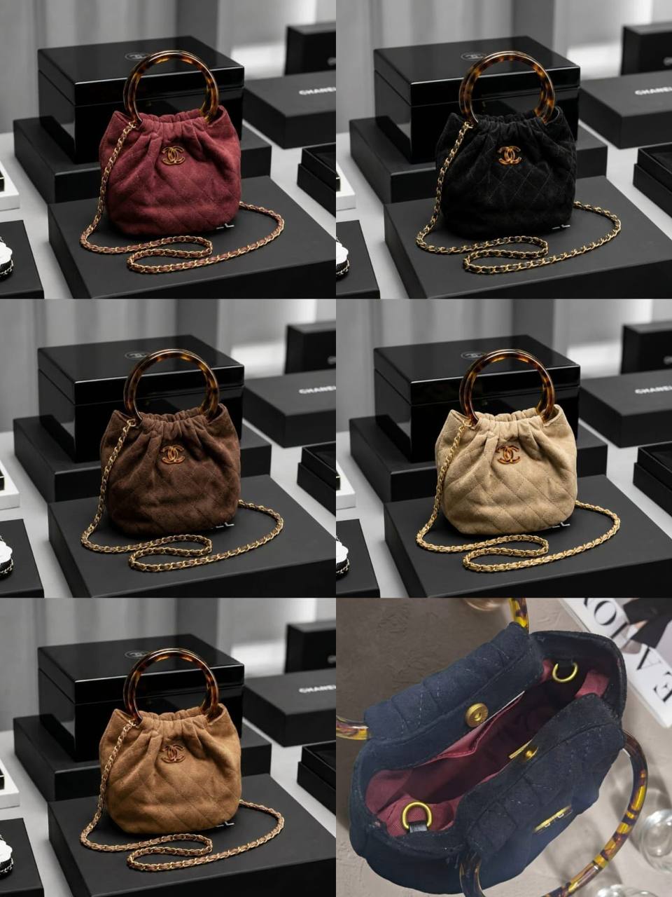 CHANEL ᴍɪɴɪ ʜᴏʙᴏ
ᴛᴏᴘ ʜᴀɴᴅʟᴇ ʙᴀɢ
sᴜᴇᴅᴇ ʟᴇᴀᴛʜᴇʀ ᴍᴀᴛᴇʀɪᴀʟ
ᴡɪᴛʜ ᴛᴏʀᴛᴏɪsᴇ sʜᴇʟʟ
ᴘʟᴇxɪ ɢʟᴀss ʜᴀɴᴅʟᴇ
ᴡɪᴛʜ ɢᴏʟᴅ ᴄʜᴀɪɴ ʙᴇʟᴛ sᴛʀᴀᴘ
sɪᴢᴇ : 18 cm
ᴡɪᴛʜ BOX
🎁🎁🎁

90 dhs✅

Zain31
♥️♥️♥️