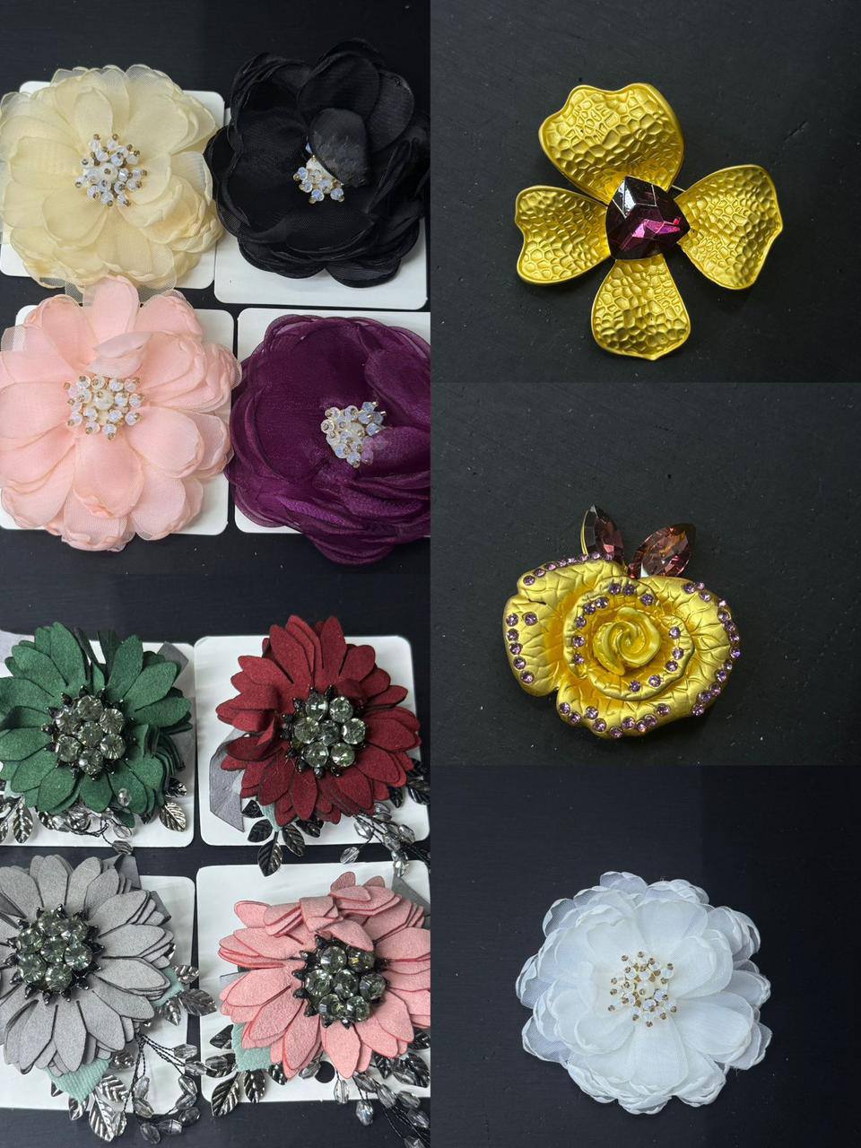 BROOCH Jewelry 🔥*
Non tarnish 💯
good quality 💯
With black boxes 🗃️ 
20 dhs❣️
With normal boxes 📦 
And paper bag🛍️
30 dhs❣️

Zain216
♥️♥️♥️