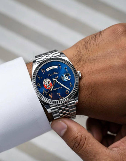 Louis Hilano watch for men
 ( UAE SPECIAL EDITION) 
260 dhs🪙💚

Zain59
♥️♥️♥️