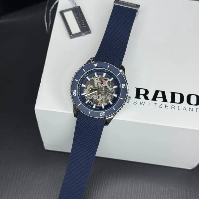 Rado Captain Cook Skeleton 
watch for men good quality automatic 
270 dhs🪙

Zain59
♥️♥️♥️