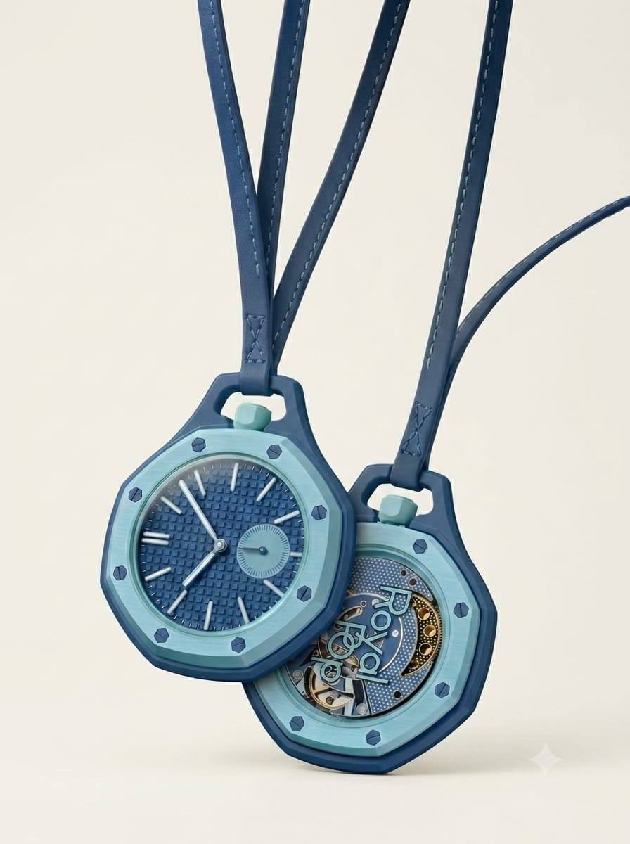 Audemars Piguet x Swatch
Blaue Acht pocket watch
From the Royal Pop Collection
With BOX

75 dhs💓

Zain239
♥️♥️♥️