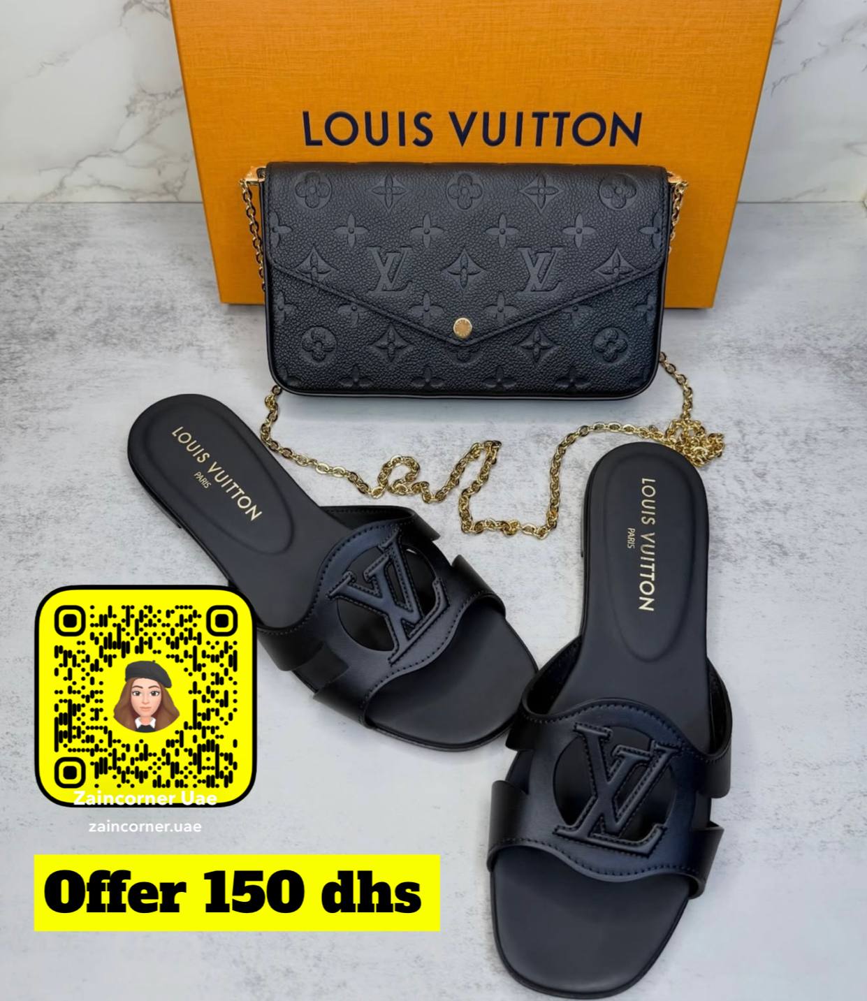 Lv offer

Lv slipper
Lv bag

150 dhs with boxes

Zain3186

اطلبوه من الوتس المثبت في الأعلى👆🏻👆🏻

تواصلو معنا 👈🏻 Zain 
For order WhatsApp pinned 👆🏻

♥️♥️♥️