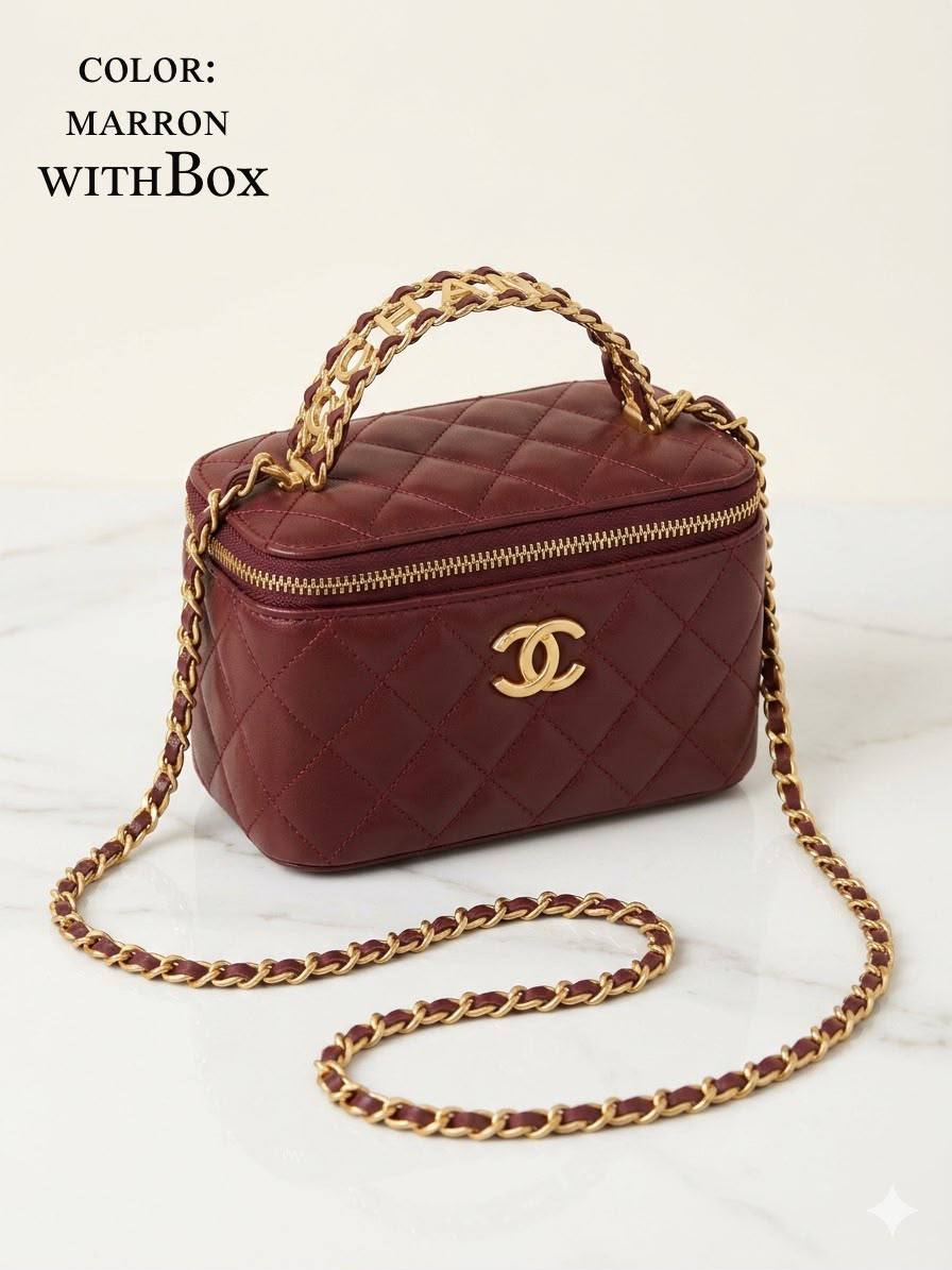 Chanel ᴠᴀɴɪᴛʏ ᴛᴏᴘ ʜᴀɴᴅʟᴇ
ᴍɪʀʀᴏʀ ɪɴsɪᴅᴇ
ᴡɪᴛʜʙᴏx
ʟᴇᴀᴛʜᴇʀ
sɪᴢᴇ:18ᴄᴍ
100 dhs✅

Zain56
♥️♥️♥️