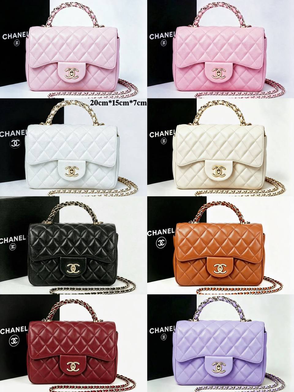 CHANEL 
GOOD QUALITY WITH BOX 
100 dhs🇦🇪🇦🇪
Size:20cm

Zain295
♥️♥️♥️