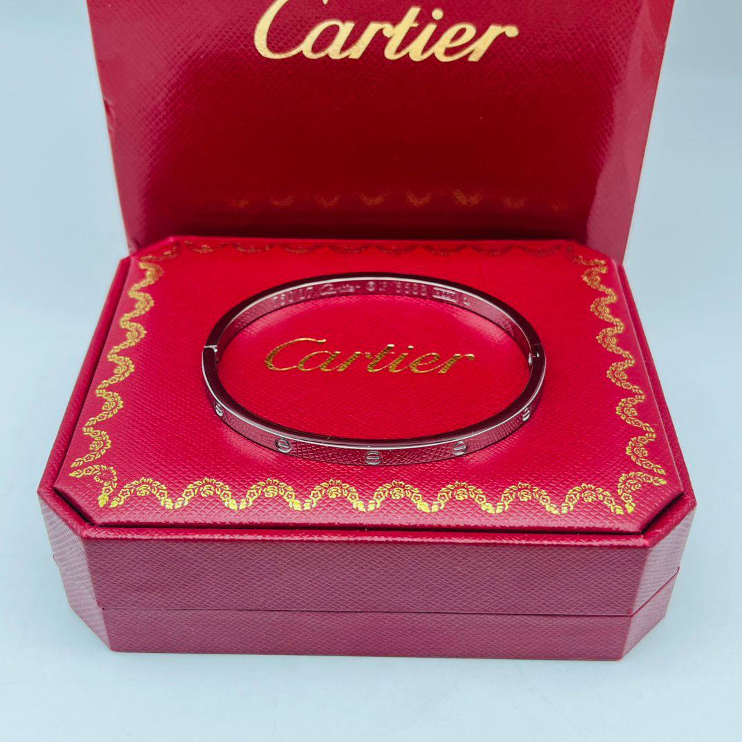 Cartier classic stainless steel bangle without stone. 

30 dhs❣️

Zain243
♥️♥️♥️