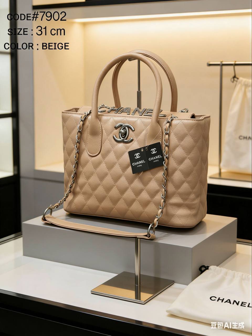 Chanel tote bag 
Size:31cm
110 dhs💓

Zain56
♥️♥️♥️