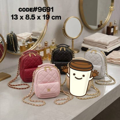 Chanel ᴍɪɴɪ ʙᴀɢᴘᴀᴄᴋ
ᴍɪɴɪ CC ᴄʟᴀsᴅɪᴄ ʟᴏɢᴏ
ǫᴜɪʟᴛᴇᴅ ᴄᴀʟғsᴋɪɴ ʟᴇᴀᴛʜᴇʀ
ʟɪɢʜᴛ ɢᴏʟᴅ ʜᴀʀᴅᴡᴀʀᴇ
sɪᴢᴇ : 13 cm
ᴡɪᴛʜ BOX

80 dhs✅

Zain31
♥️♥️♥️