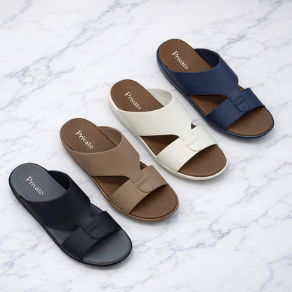slippers for men good quality  with box and paper bag size available (40to46) 6to12) 
180 dhs❣️

Zain59
♥️♥️♥️