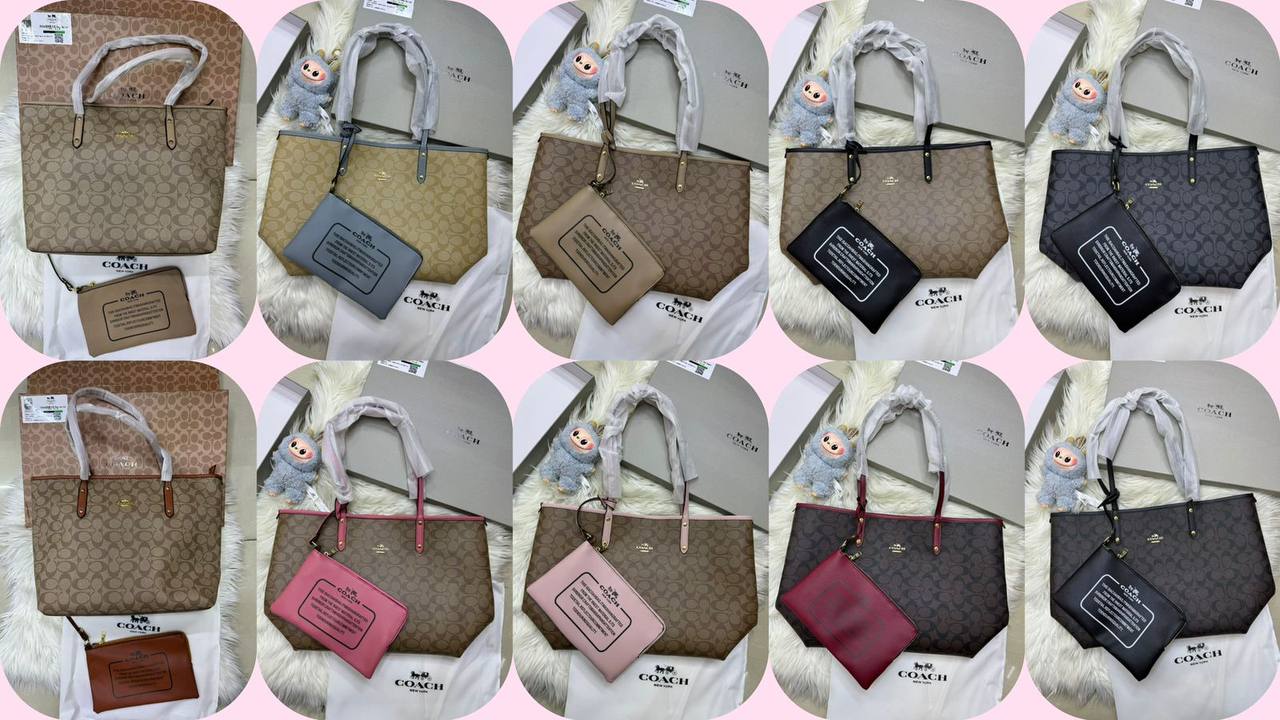 💞 Coach 2 in 1  2️⃣-sided
1️⃣ First quality＋🎁
Big Size : 45 * 30 cm
95 dhs✅
with box 🎁

Zain115
♥️♥️♥️
