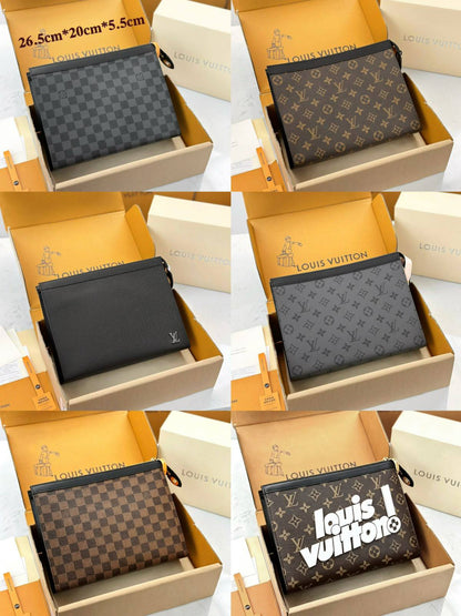 LOUIS VUITTON HAND BAG POUCH NEW CAME GOOD QUALITY WITH 
BOX 
95 dhs✅

Zain295
♥️♥️♥️